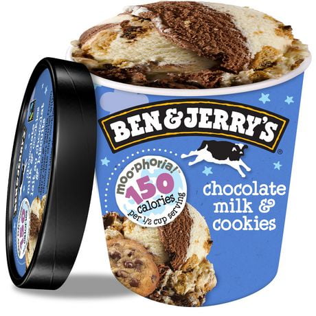 Ben & Jerry's Moo-Phoria Chocolate Milk & Cookies Frozen Dairy Dessert ...