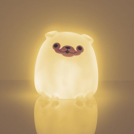 Lampe d'ambiance à DEL Chubi Pug de Merkury Innovations Veilleuse LED Pug