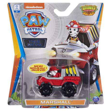 PAW Patrol, True Metal Marshall Collectible Die-Cast Vehicle, Dino Rescue Series 1:55 Scale