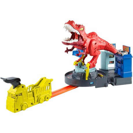 Méga Transporteur Dino - Hot Wheels Mattel : King Jouet, Garages et  circuits Mattel - Véhicules, circuits et jouets radiocommandés