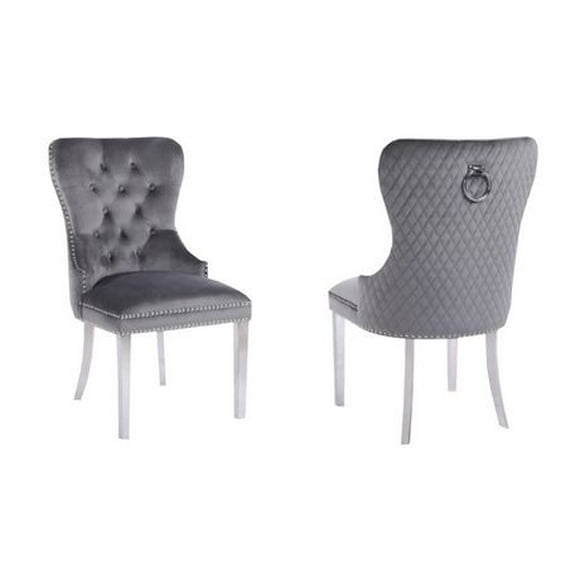 Chaise de salle à manger canadienne Charlotte Grey (Ensemble de 2)