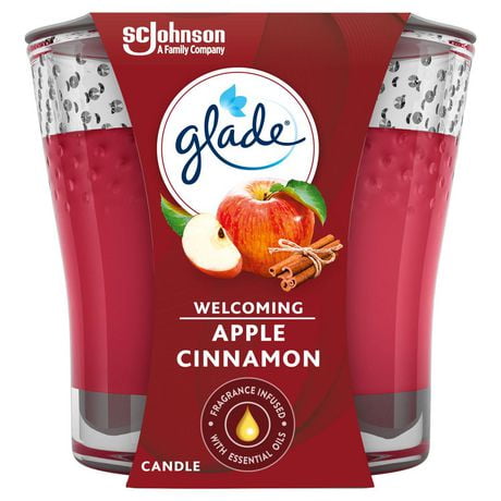 Glade® Scented Candle Air Freshener, Apple Cinnamon, 1 Piece