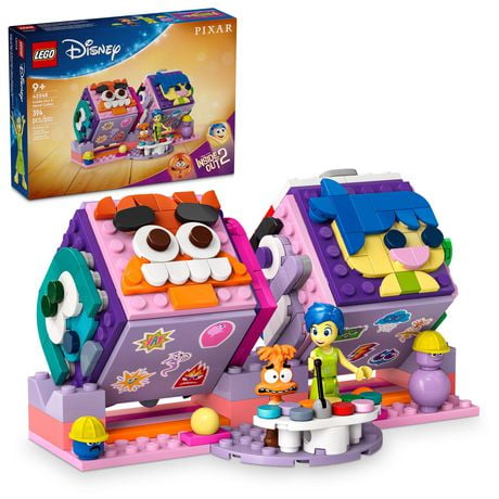 LEGO Disney Inside Out 2 Mood Cubes from Pixar, Disney Toy Building Kit from the Movie, Fun Fantasy Toy to Share Emotions, Disney Gift Idea for Movie Fans, Girls and Boys,  43248