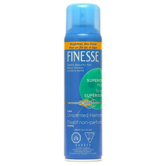 Finesse Firm Hold Unscented Aerosol Hairspray, 300ml