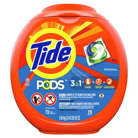 Tide PODS Liquid Laundry Detergent Pacs, Original | Walmart Canada