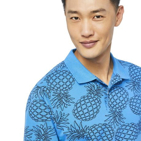 George Men's Printed Pique Polo | Walmart Canada
