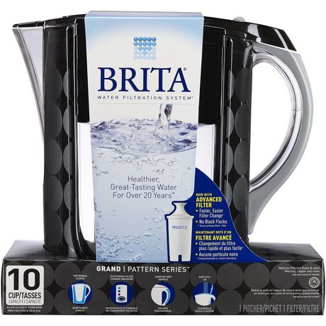 Brita® Large 10 Cup Water Filter Pitcher with 1 Standard Filter, BPA ...