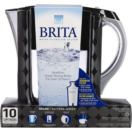 Brita® Large 10 Cup Water Filter Pitcher with 1 Standard Filter BPA Brita® Large 10 Cup Water Filter Pitcher with 1 Standard Filter BPA
