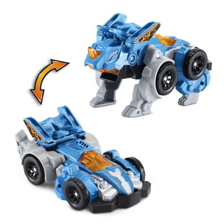 VTech Switch & Go Triceratops Race Car Transforming Dinosaur to Vehicle ...