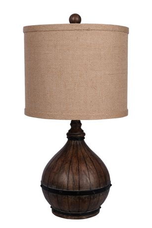 wine barrel table lamp