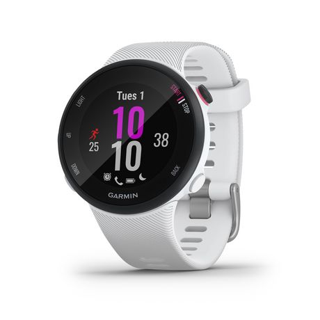Garmin Forerunner 45S Gps Running Smartwatch And Fitness Tracker Small/Medium - White White Small