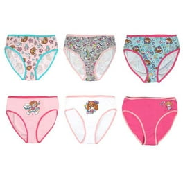 Barbie Girl`s 6 pack of hipser style underwear., Sizes 3 to 8