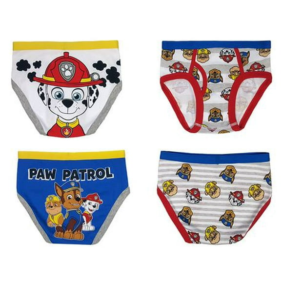 Paw Patrol Boy's 4-Pack Briefs, Sizes 2T to 5T