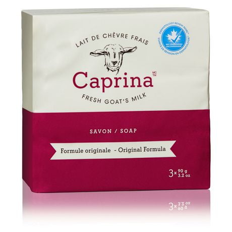 Caprina Legendary Fresh Goat's Milk Soap Original Formula, 3x90g, Original Formula