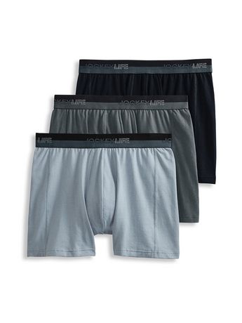 Jockey LIFE Men's Underwear - 3pk Cotton Mesh Boxer Brief | Walmart Canada