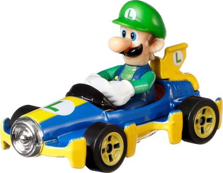 Hot Wheels Mario Kart Luigi, Mach 8 Vehicle - Walmart.ca