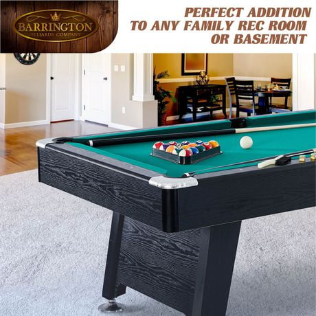 Barrington 90 In. Billiard Table With Cue Rack BL090Y20007 - The Home Depot