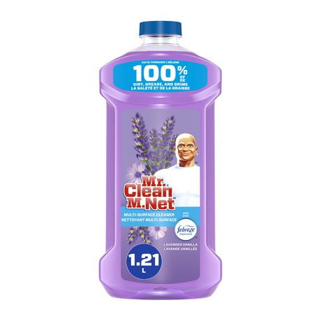 Mr. Clean Multi Surface Cleaner with Lavender Scent, All Purpose Cleaner, 1.21L