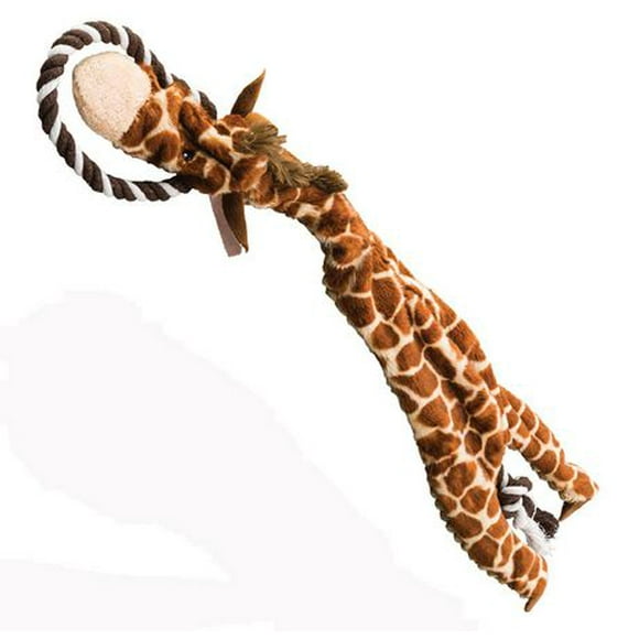 SPOT Skinneeez Extreme™ jouet pour chien sans rembourrage girafe avec corde à tirer