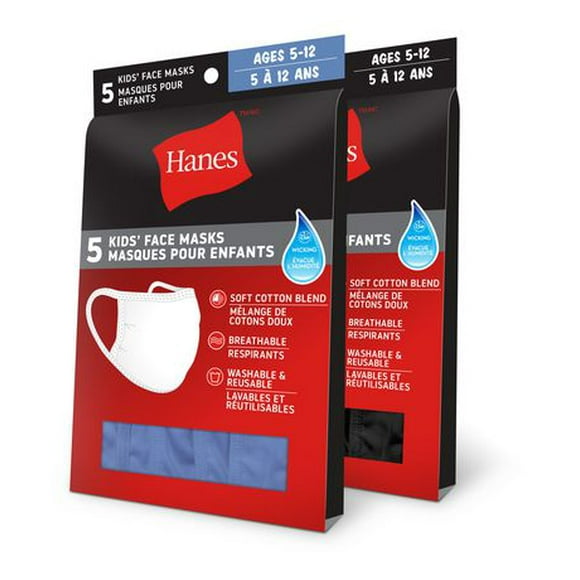 Hanes Kids P10 Face Masks