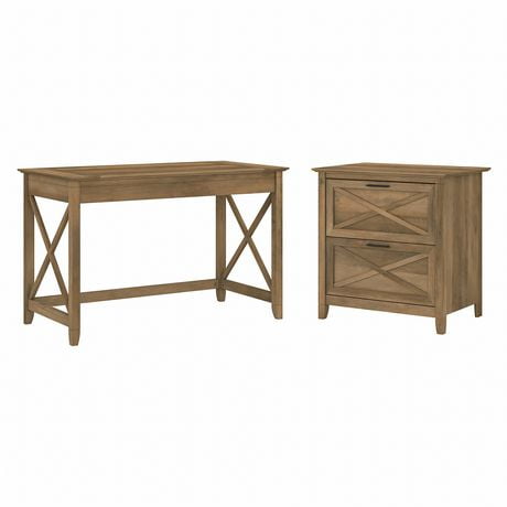 Bush Home Libreria universale a 2 ripiani in grigio platino, libreria a basso contenuto per casa, ufficio o soggiorno
