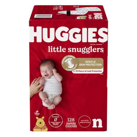 Huggies Little Snugglers Baby Diapers, Mega Colossal Pack, Sizes: N-6 | 168-84 Count