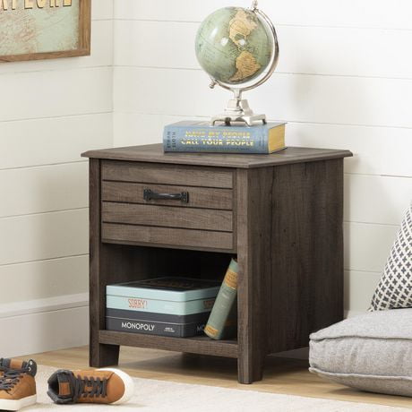 South Shore Ulysses Blueberry1-Drawer Nightstand