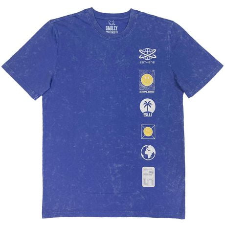 Men's licensed SmileyWorld® T shirt.