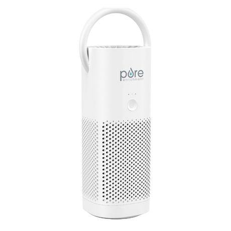 Mini purificateur d'air portable Pure Enrichment® PureZone™ - Le véritable filtre HEPA nettoie l'air, aide à soulager les allergies, élimine la fumée et plus encore - Idéal pour les voyages, la maison et le bureau