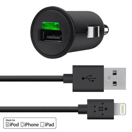Chargeur de voiture + câble Lightning ChargeSync pour iPhone 5 (10 W/2,1 A)