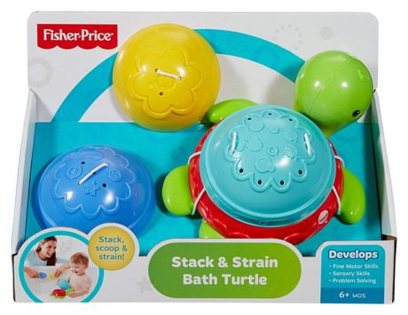 Fisher-Price Stack & Strain Bath Turtle Toy | Walmart Canada