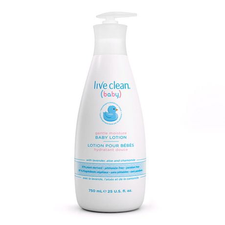 Live Clean Gentle Moisture Baby Lotion, 750 mL, Baby Lotion