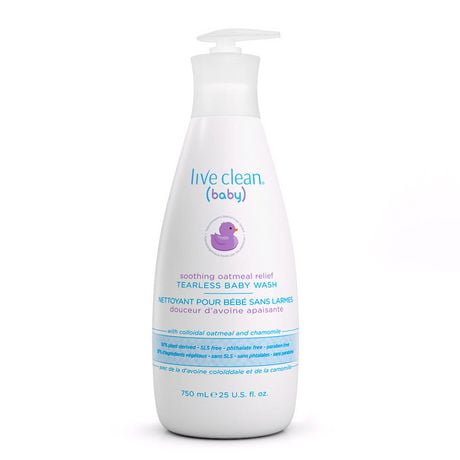 Live clean baby tearless shampoo hot sale & wash