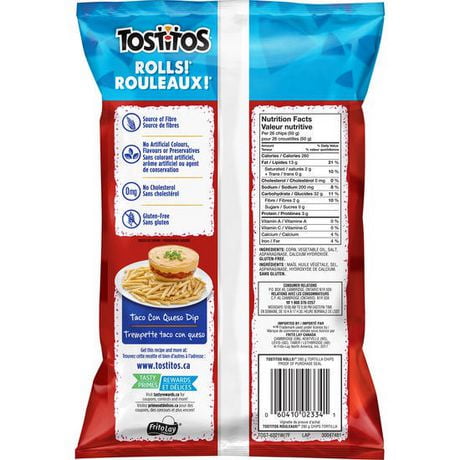 Tostitos Rolls! Premium White Corn Tortilla Chips | Walmart Canada