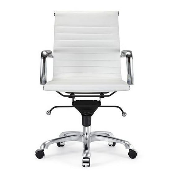 Chaise de bureau Toni Low Back Tan Executive Conference Hauteur réglable ergonomique et rotation pivotante.
