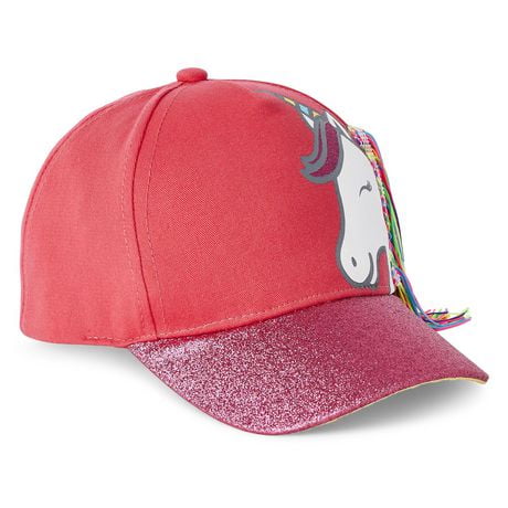 Hifot Girls' Baseball Cap, Children's Sunglasses Set, Adjustable Sun Hat With Sequins, Children's Summer Hat, UV Protection Peaked Cap, Pink, 3-10 Jahre