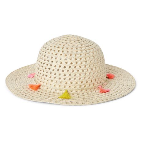 George Toddlers' paper straw hat with tassel trim | Walmart Canada