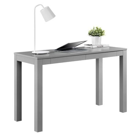 Dhp Large Parsons Desk With 2 Drawers Gray Walmart Canada