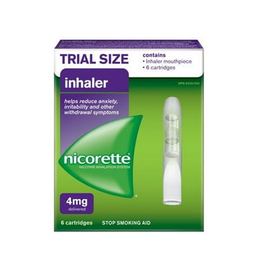 Inhalateur à cesser de fumer de NicoretteMD 6 cartouches, 4 mg