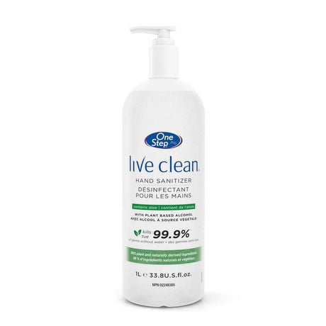 Live Clean One Step Hand Sanitizer, 1 L, Hand Sanitizer
