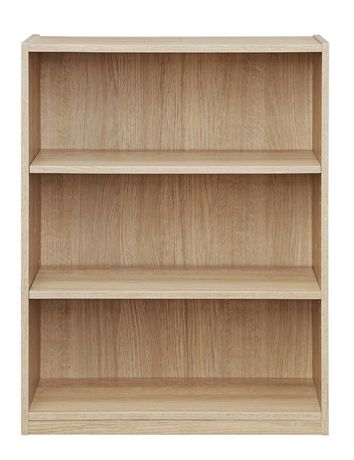 Mainstays 3 Shelf Bookcase True Black Oak | Walmart Canada