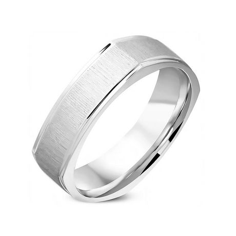 Pure316 Men's 7mm Satin Finihed Comfort Fit Square Band | Walmart Canada