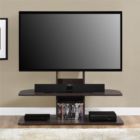 Galaxy TV Stand with Mount for TVs up to 65", Black ...