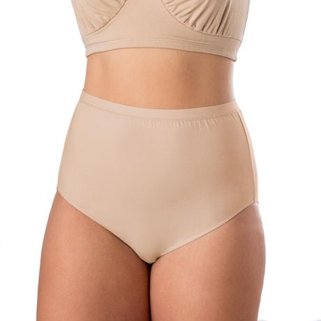 Elita Plus Size Women's Cotton Stretch Full Cut Brief Underwear