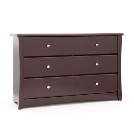 Kids Bedroom Dresser with 3 Drawers Toddlers Room Cherry Storkcraft Crescent 3 Drawer Chest Kids Room Wood & Composite Construction Ideal for Nursery 