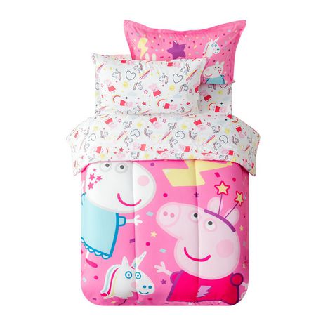 Peppa Pig 5 Piece Twin Comforter Set Bed In A Bag Walmart Canada   6000202947502 