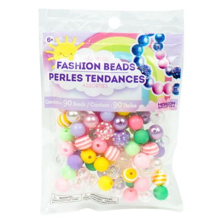 Perles Tendances Assorties Contient 90 perles