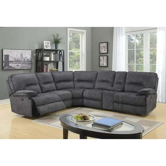 K-LIVING MARYLAND FABRIC SOFA SECTIONAL IN GREY
