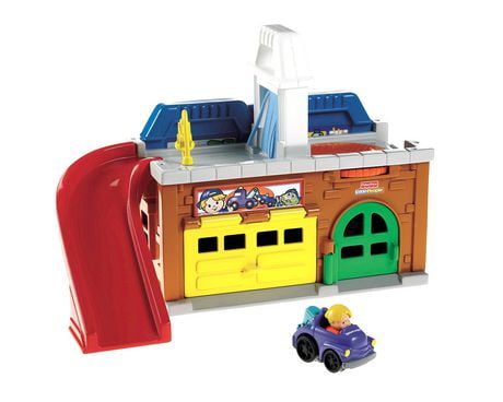 Fisher Price フィッシャープライス リトルピープル Stow´n Tow Garage