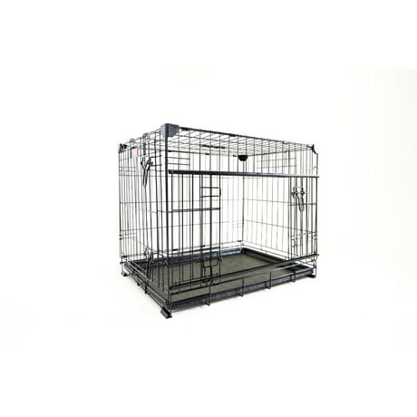 Lucky Dog Whisper Glide 24 Inch Sliding Double Door Crate